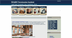 Desktop Screenshot of biofestek.hu