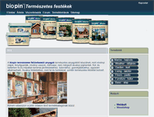 Tablet Screenshot of biofestek.hu